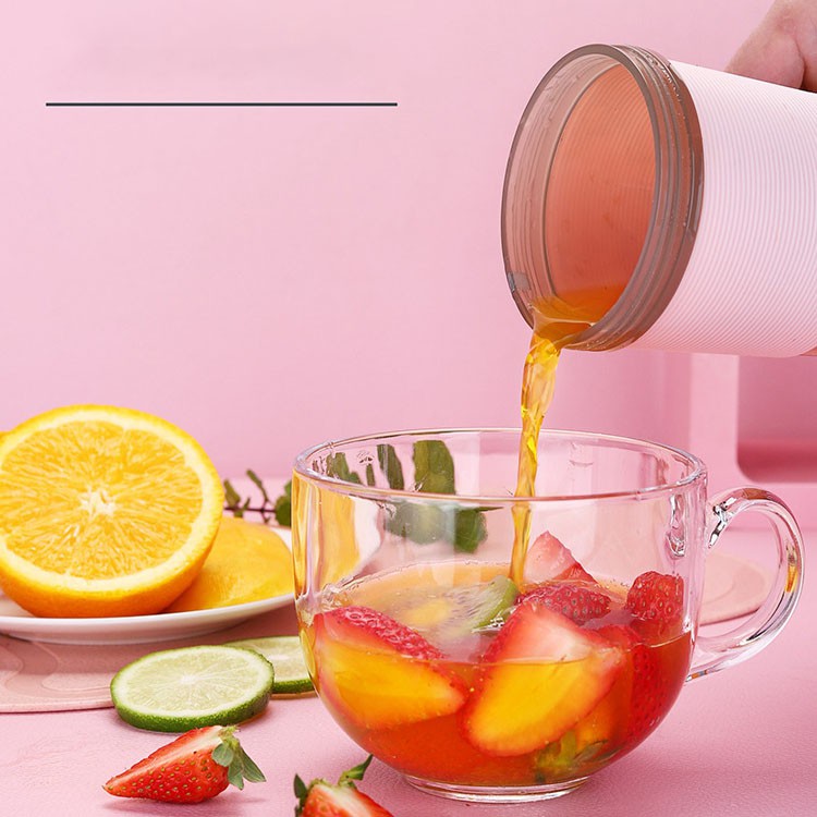 Máy xay sinh tố mini cầm tay đa năng Juice Cup, Fruit Cup 4 lưỡi - Máy Xay Sinh Tố Du Lịch