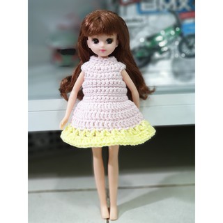 Áo đầm cho búp bê Licca hàng Handmade (Không Kèm Búp Bê)