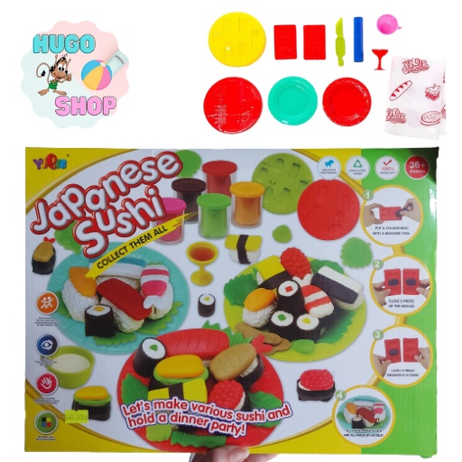 Đồ Chơi Đất Nặn Làm Sushi - Bộ Nấu Ăn Sushi