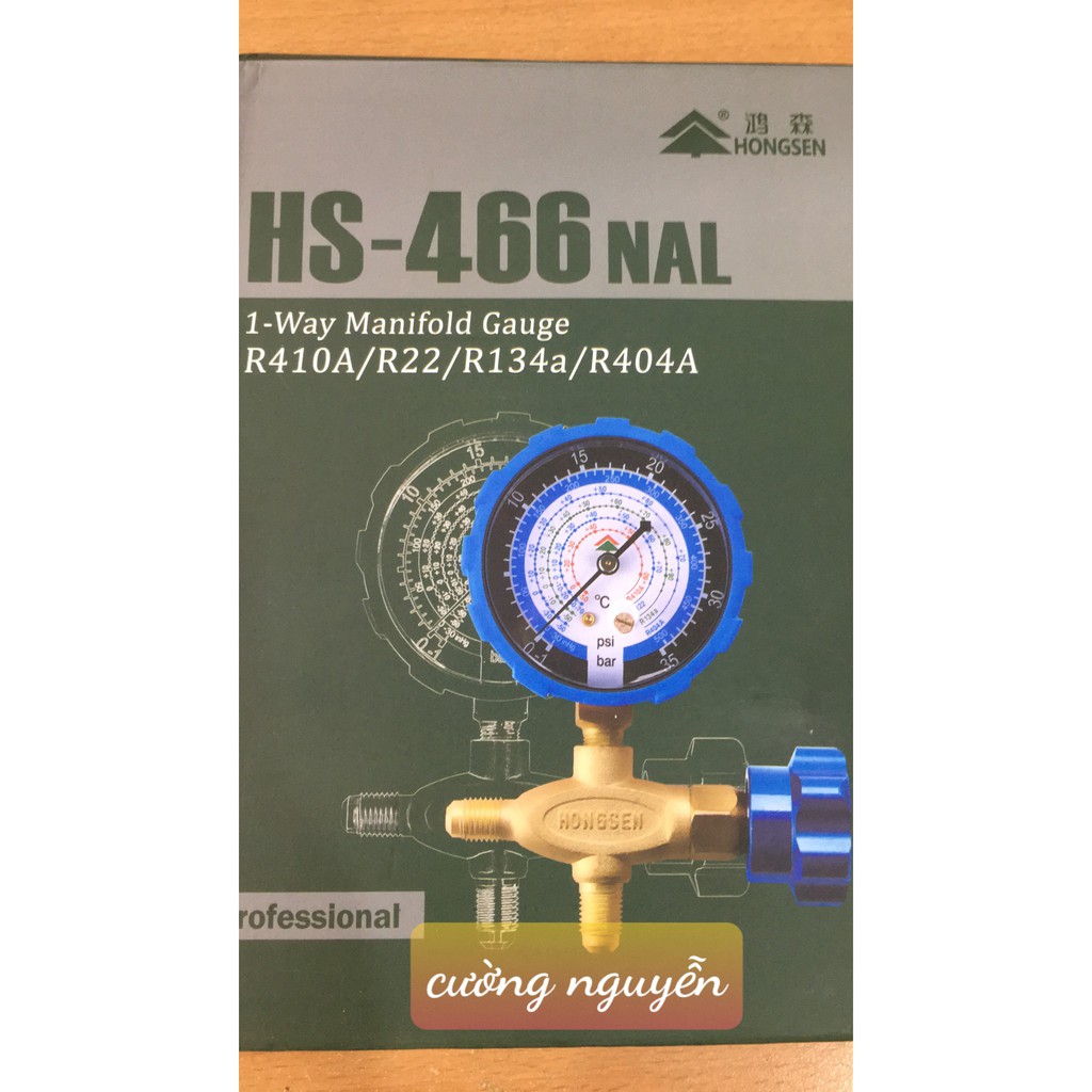 ĐỒNG HỒ ĐO ÁP SUẤT GAS MÁY LẠNH  HS-466