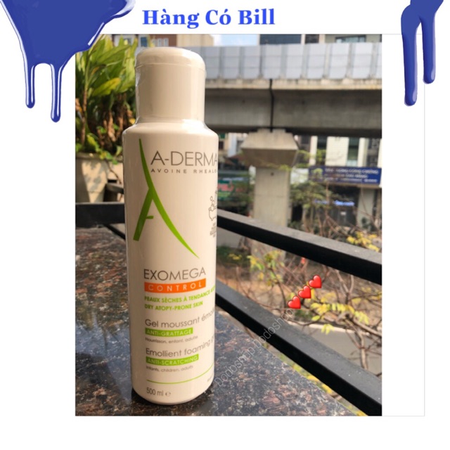 Sữa tắm Aderma Exomega Control 500ml dành cho da khô, da nhạy cảm, da cơ địa A-derma exomega | BigBuy360 - bigbuy360.vn