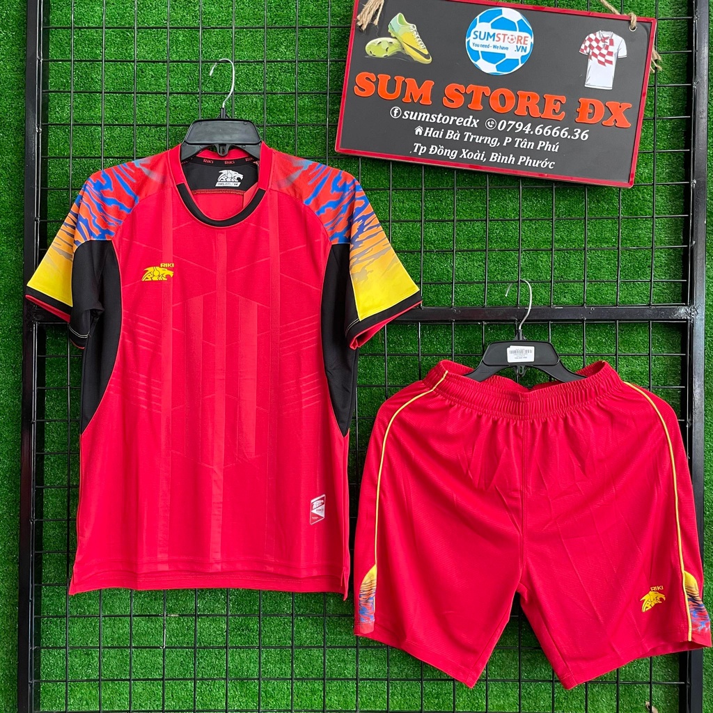 Quần Áo Đá Bóng Không LoGo RiKi Roll (6 Màu)_Mẫu Áo Đấu Hot, Giá Tốt 2021-2022