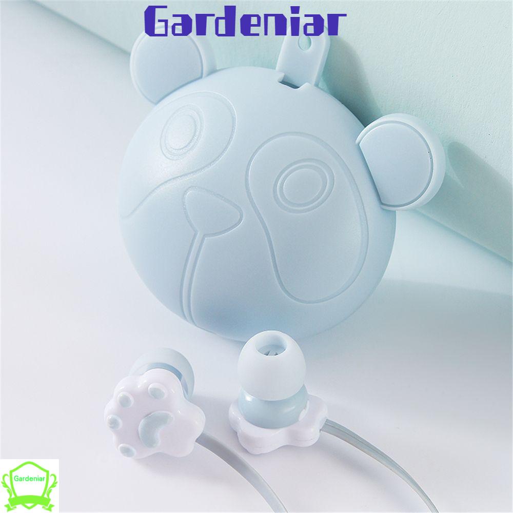 Tai nghe nhét tai hình chân mèo dễ thương kèm hộp đựng 3.5mm