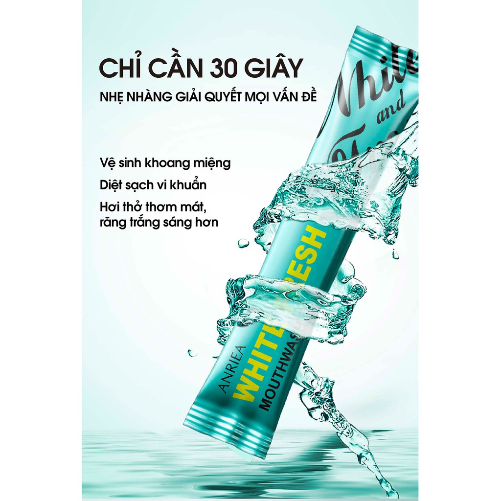 Combo Nước súc miệng kháng khuẩn Anriea giúp hơi thở thơm mát - Chính hãng 2A09.A03