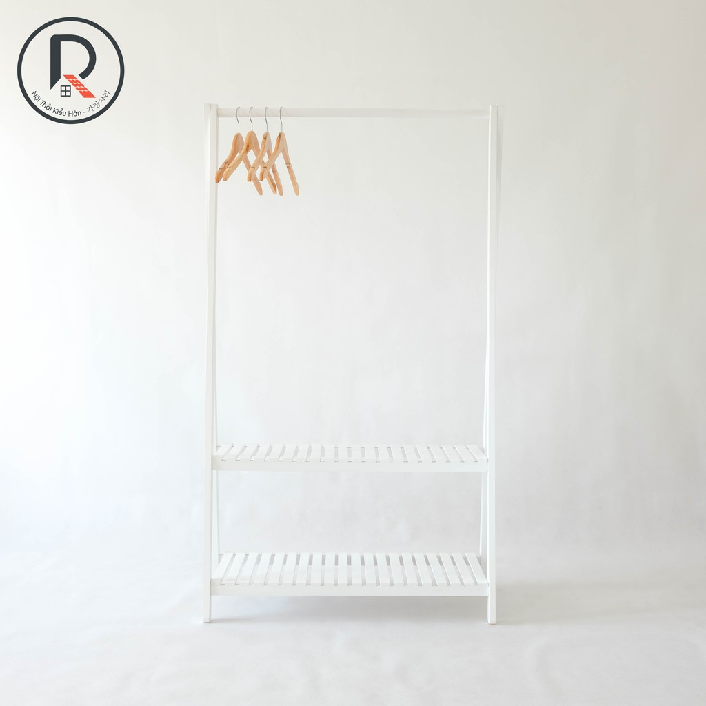 GIÁ TREO QUẦN ÁO CHỮ A HÀN QUỐC 2F SIZE M MÀU TRẮNG - A HANGER 2F SIZE M WHITE - NỘI THẤT KIỂU HÀN - 가장자리