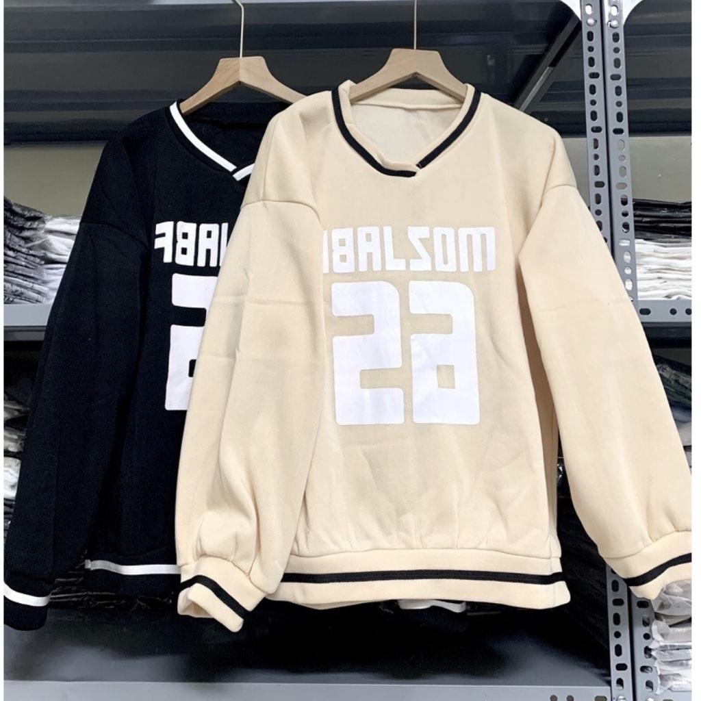 Áo sweater cổ tim nỉ unisex form rộng hoodie nam nữ street style hottrend Hàn Quốc AKN23 LECHAU đôc đẹp rẻ | BigBuy360 - bigbuy360.vn