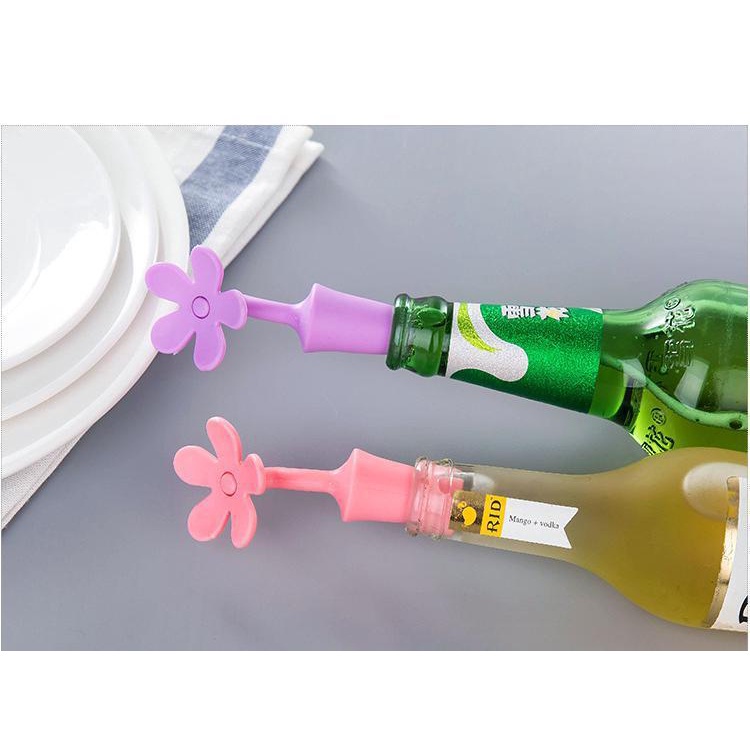 Nút bịt miệng chai hình hoa chống đổ