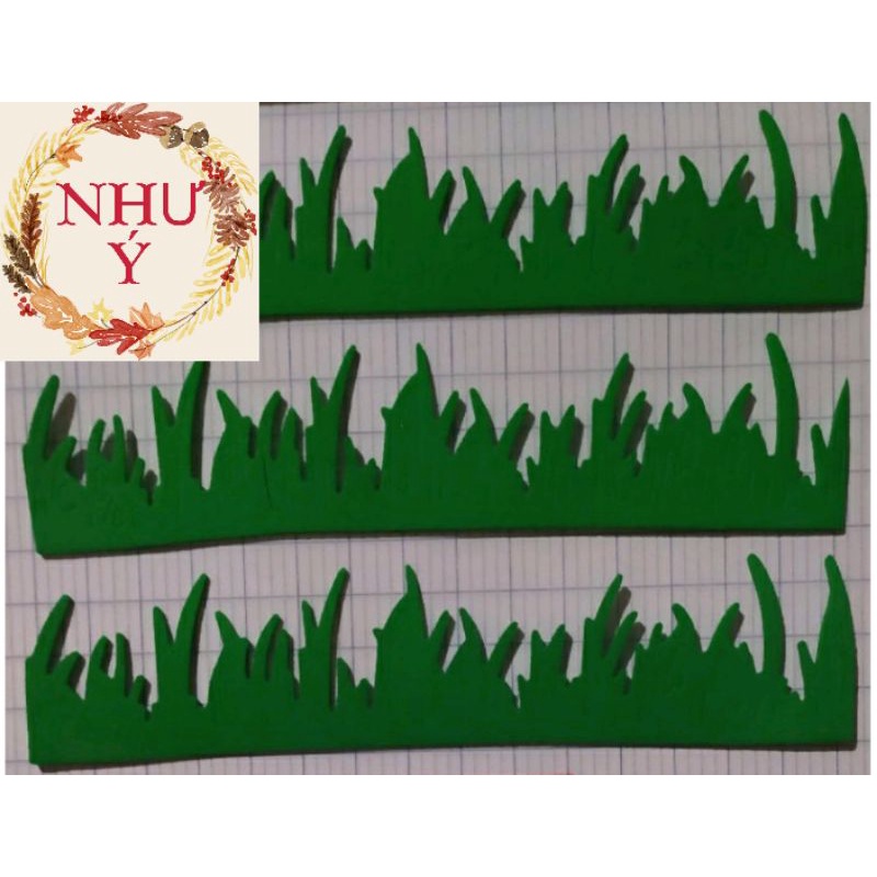Set 5 Cỏ  - hình trang trí handmade,  Đồ dùng mầm non 🌻SHOP MẦM NON NHƯ Ý 🌻