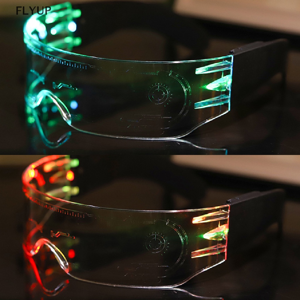 Kính Râm Thời Trang Tích Hợp Đèn LED Phát Sáng Phong Cách Punk Cổ Điển Dành Cho Nam Và Nữ