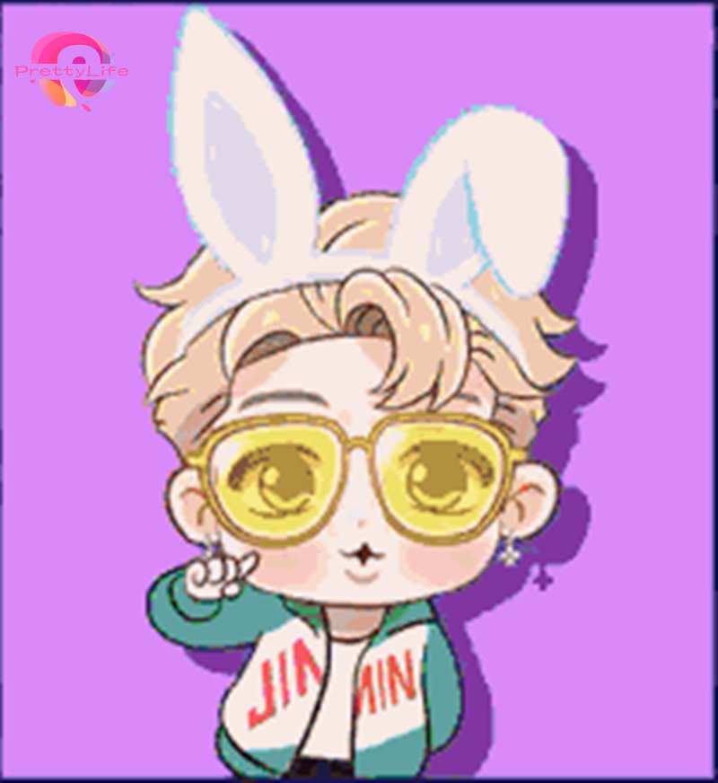 Bộ Tranh Đính Đá 5D Họa Tiết Hoạt Hình BTS Độc Đáo Kích Thước 30x30cm DIY Dùng Trang Trí Nhà Cửa