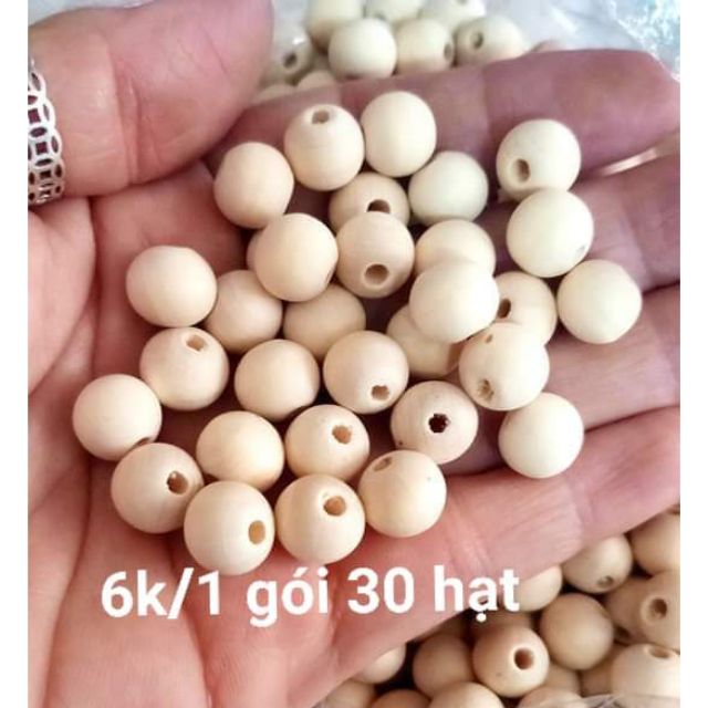Hạt gỗ size 1 cm