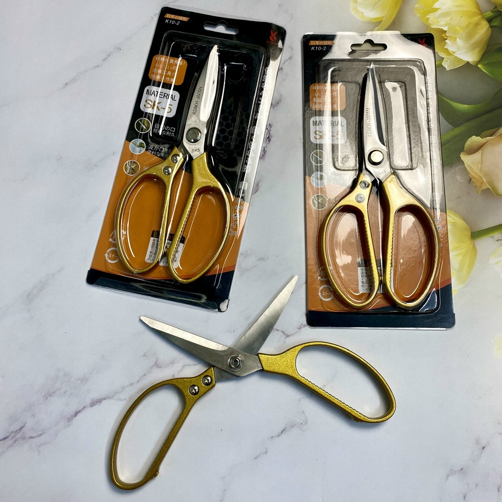 KÉO CẮT THỨC ĂN sống hoặc chín bằng thép không gỉ tiện ích - KÉO INOX SK5 H252 ĐA NĂNG