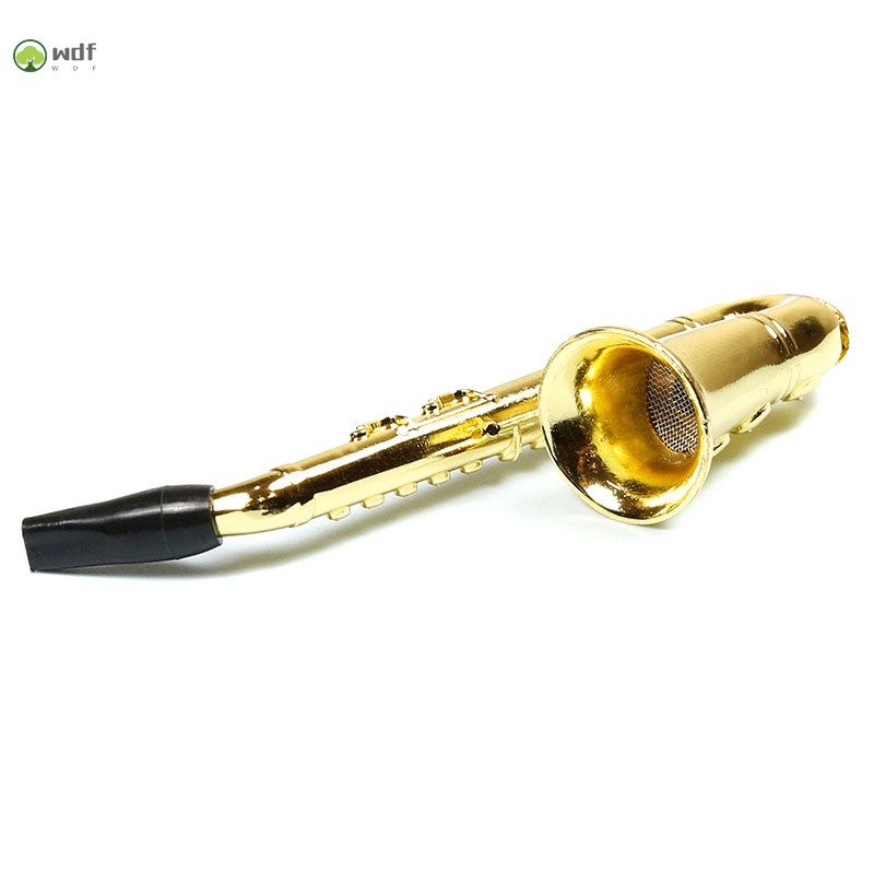 Tẩu Hút Thuốc Hình Kèn Saxophone Chất Liệu Hợp Kim 97mm