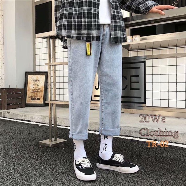 Quần Jeans Baggy Dáng Ống Rộng 2020