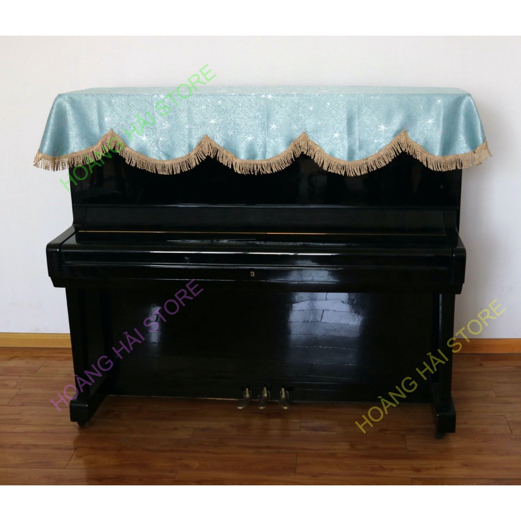 Khăn phủ đàn piano cơ, khăn phủ đàn piano điện tử 88 phím sang trọng chống bụi, chống xước