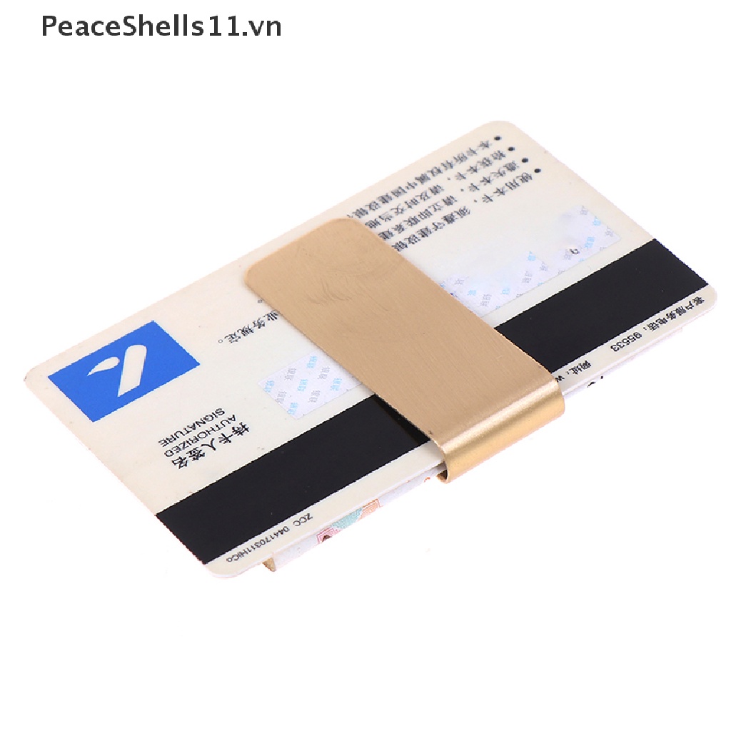Kẹp Tiền / Thẻ Bằng Thép Không Gỉ Mỏng Cho Nam