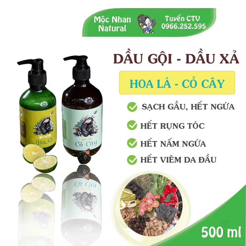 Tiemxuongrong - Handmade Dầu gội thảo dược Mộc Nhan, sạch gầu, hết rụng tóc, hết ngứa, tiệm xương rồng