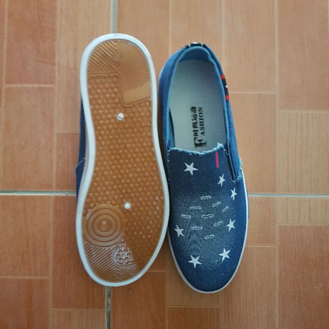 Giày lười jean nam hàng nhập | BigBuy360 - bigbuy360.vn