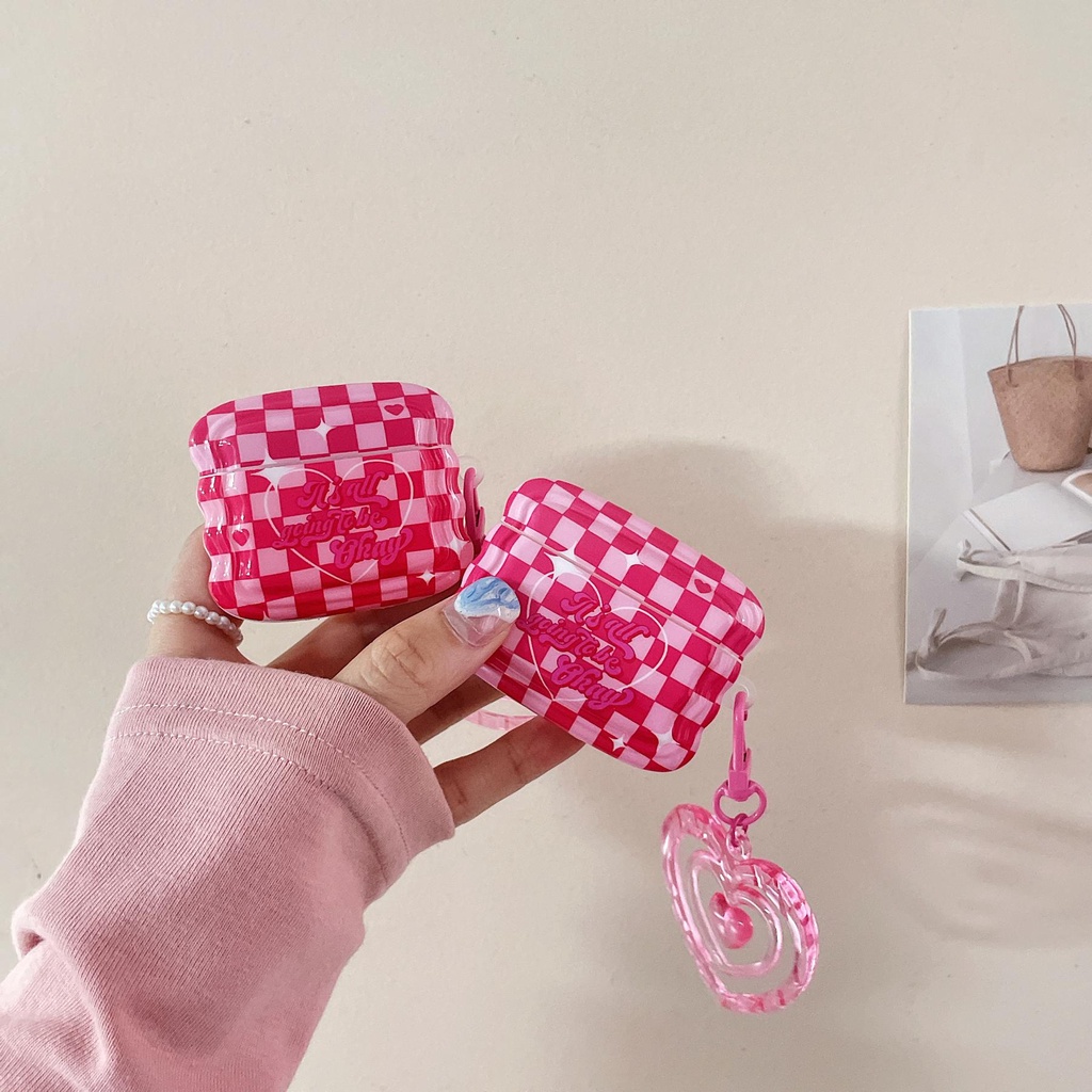 Vỏ Bảo Vệ Hộp Sạc Tai Nghe Bluetooth AirPods Pro 1 / 2 3 2021 gen3 Bằng tpu Silicone Mềm Chống Rơi Hình Trái Tim