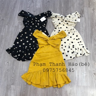(Ảnh thật) Váy trễ vai