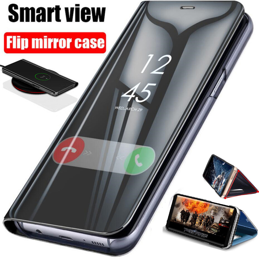 Xiaomi Mi 10T Pro 5G Luxury Smart Mirror View Flip Stand Leather Protective Case Cover