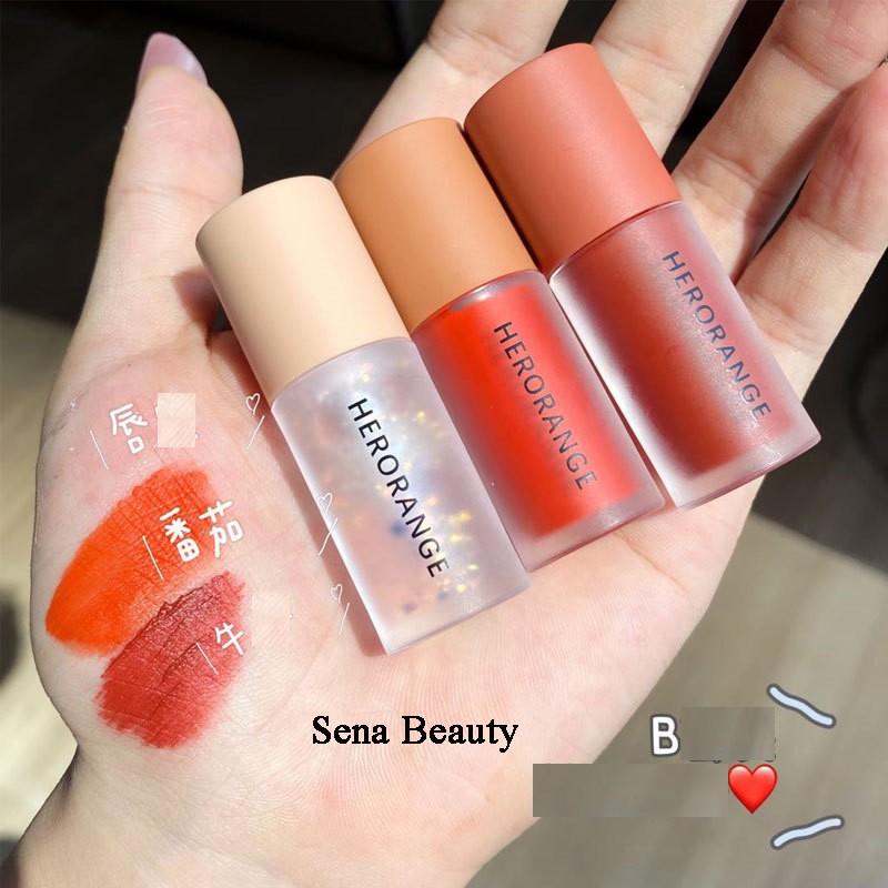 Set son kem lì 3 cây HerOrange LÙN The Feeling Of Heart Senabeauty | BigBuy360 - bigbuy360.vn