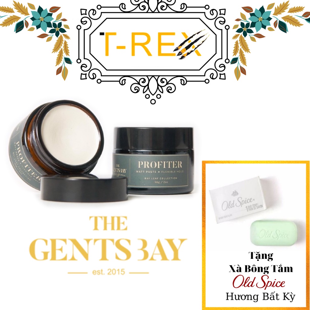 [Quà Tặng] Sáp Vuốt Tóc The Gents Bay Profiter Matte Paste 56Gr (Tặng Xà Bông Old Spice)