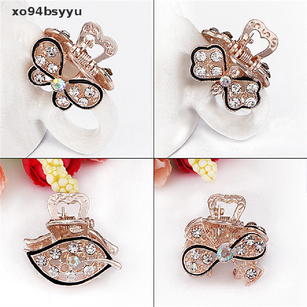 Kẹp Càng Cua Bằng Nhựa Đính Đá Hình Bướm Mini Dễ Thương Xo94Bsyu