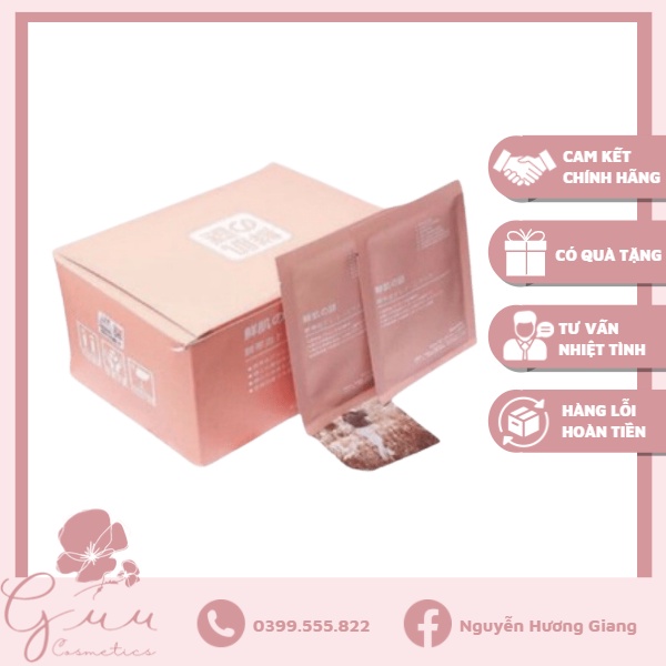 Hộp 50 miếng mặt nạ nhau thai cừu Rwine Beauty Nhật Bản