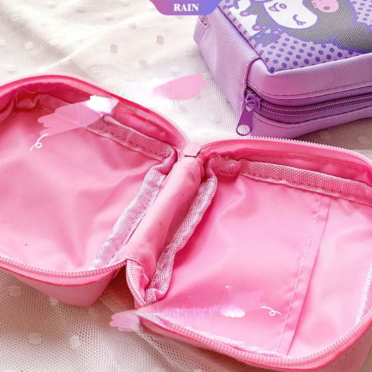 Sanrio Túi Đựng Khăn Giấy / Tiền Xu / Thẻ Du Lịch In Họa Tiết Hoạt Hình Cinnamoroll Kuromi My Melody Hello Kitty Dành Cho Bé Trai Bé Gái