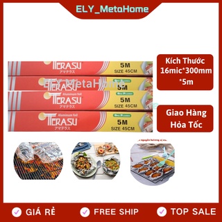 Giấy bạc màng nhôm bọc thực phẩm TERASU 16mic x 450mm x 5m
