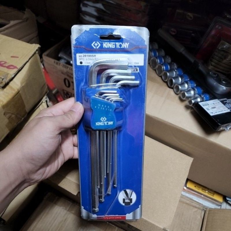 bộ khóa lục giác kingtony 9 cây hàng loại 1