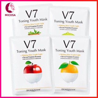 Mặt nạ dưỡng da V7 trắng da sach mụn mờ thâm Bioaqua