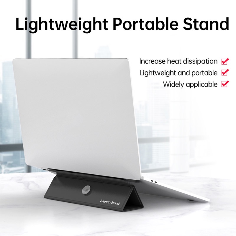 Giá Đỡ laptop ipad macbook notebook Bằng Da PU Có Giác Hút Tiện Dụng