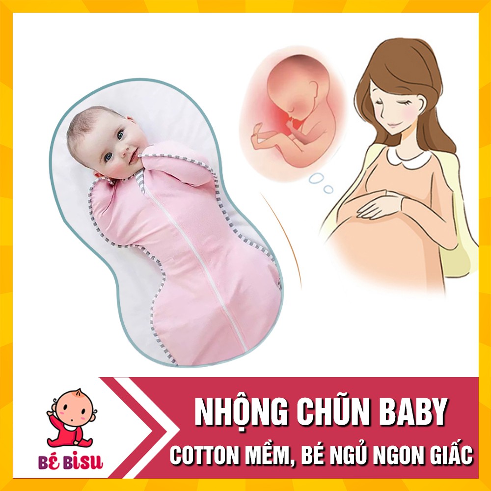 Nhộng chũn dài NOONON mùa hè cotton giúp bé ngon giấc (chọn mẫu)