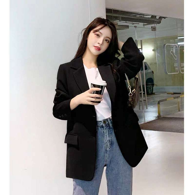 Áo vest nữ 2 lớp ,Áo Blazer tay dài màu trơn cho nữ ,AVS01 ,ao khoác blazer cho nữ thời trang hàn quốc - LAMASS