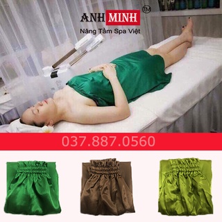 Váy quây spa Anh Minh chất phi lụa siêu mát , kt free size phù hợp với mọi thân hình