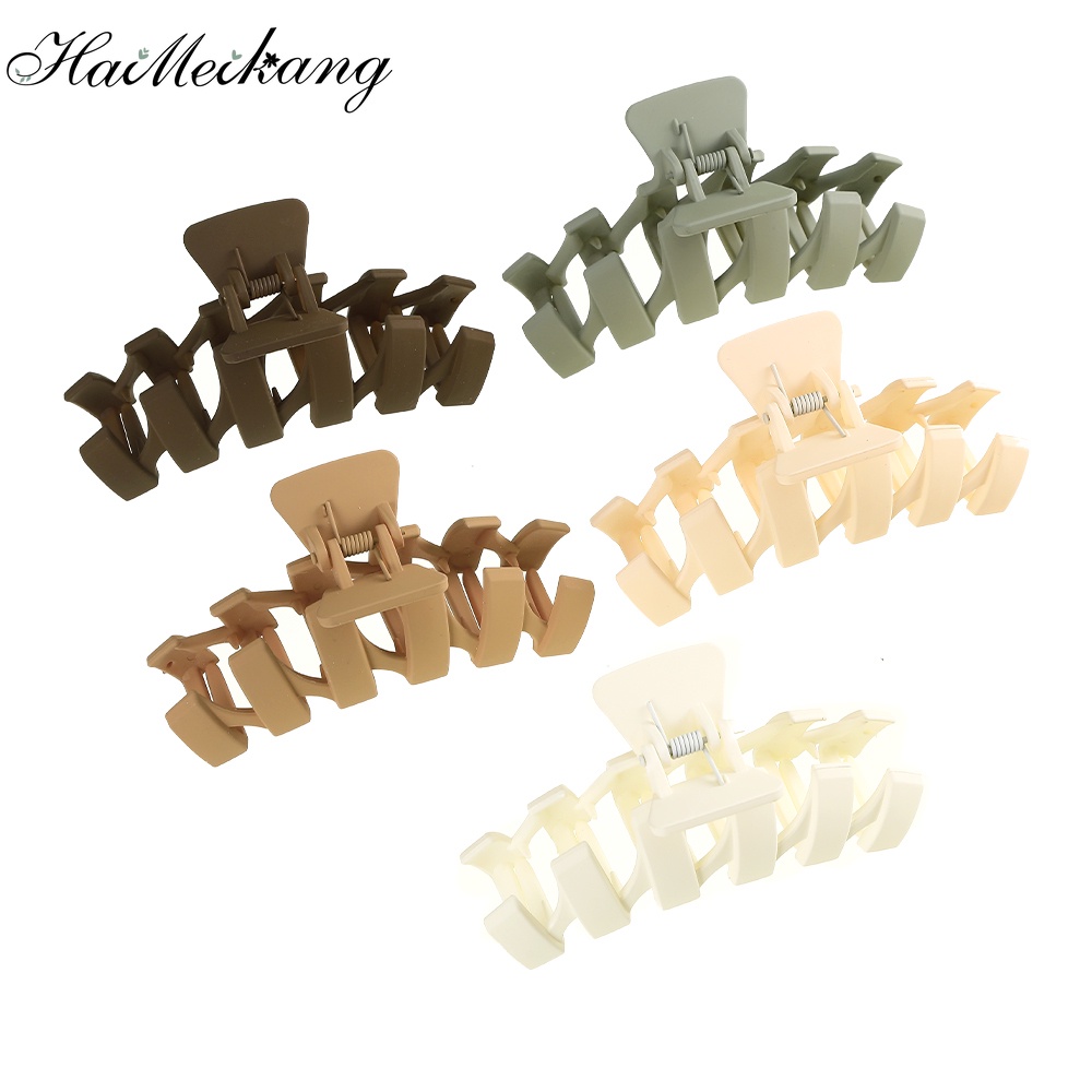 Kẹp tóc Haimeikang màu trơn ngọt ngào theo phong cách Hàn Quốc