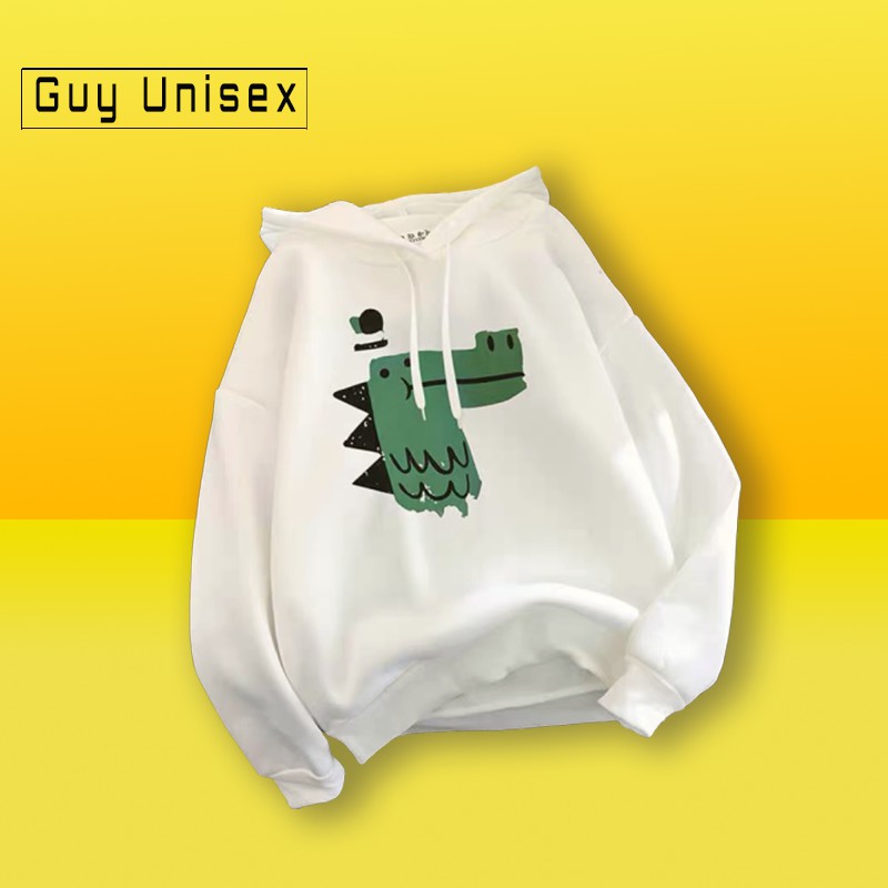 Áo Hoodie Khủng Long Guy Unisex nỉ bông tay dài mùa thu đông | BigBuy360 - bigbuy360.vn