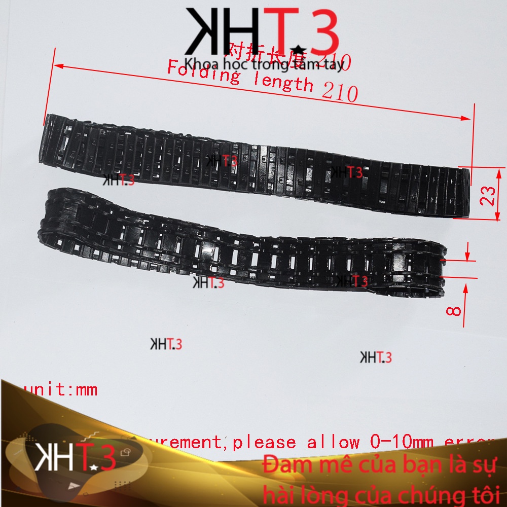 Bánh xích cao su kín điều khiển từ xa mô hình xe tăng rô bốt bánh lốp phụ kiện đồ chơi