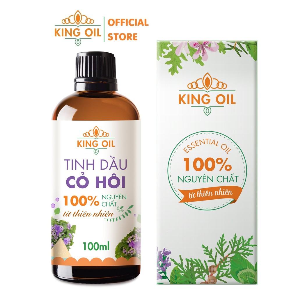 Tinh dầu hoa ngũ sắc/ hoa cứt lợn/ hoa cỏ hôi/ hoa ngũ vị nguyên chất Organic từ thiên nhiên - KingOil