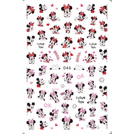 Hình dán móng tay mickey 046