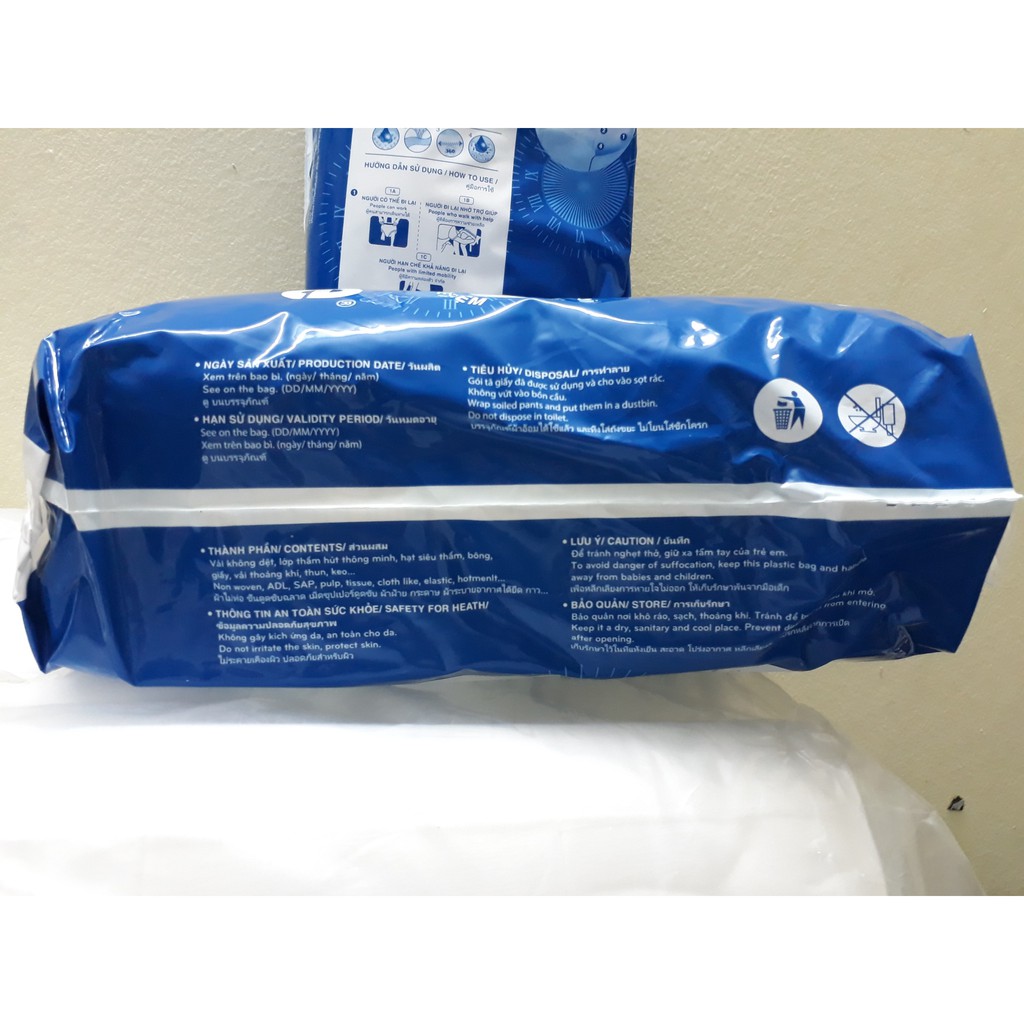 Combo 10 Bịch Bỉm Quần Người Già, Phụ Nữ Đi sinh Smile Thấm Hút Siêu Tốt, Siêu Tiết Kiệm