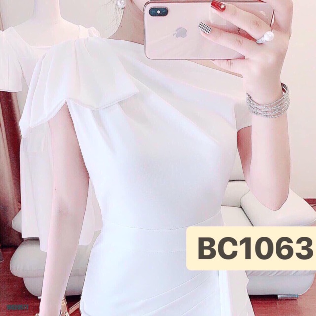 Đầm body thun gân xẻ đùi cổ cao siêu tôn dáng TRIPBLE T DRESS - Free size đến 55kg - MS16HD