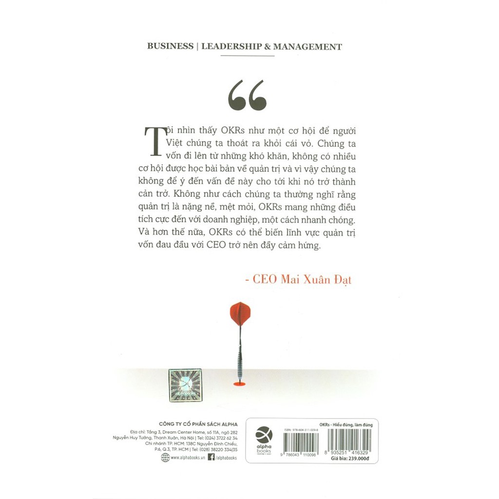 Sách - OKRs - Hiểu Đúng, Làm Đúng | BigBuy360 - bigbuy360.vn