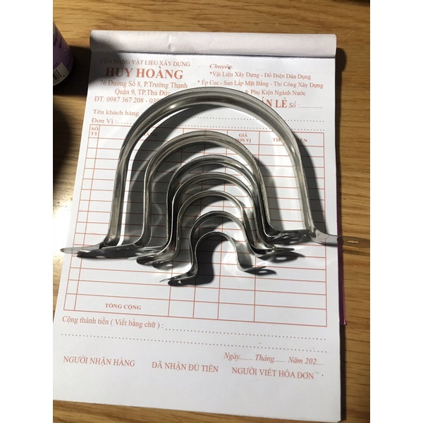 Cùm/móc ống nước omega 21-114 inox