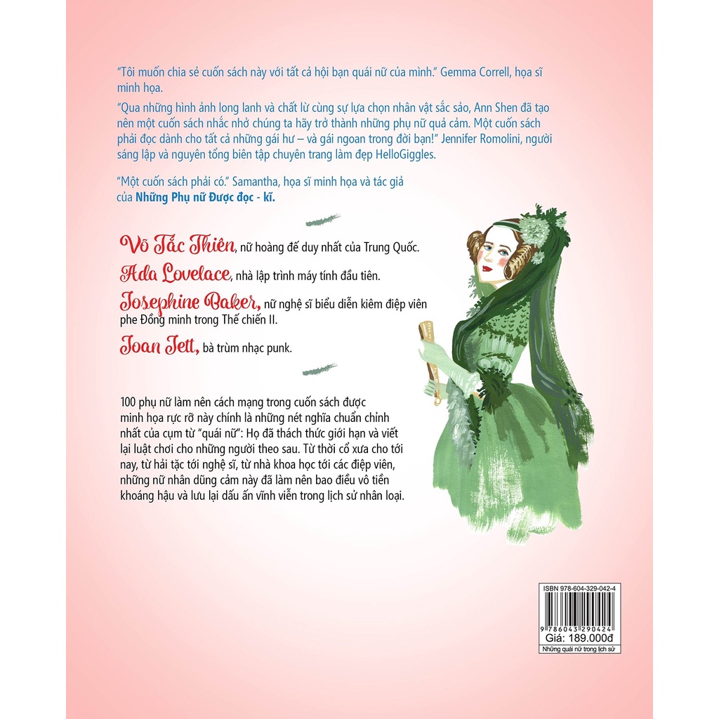Sách Những Quái Nữ Trong Lịch Sử - 100 Bóng Hồng “Không Phải Dạng Vừa” Thay Đổi Thế Giới