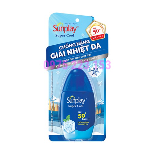 Sữa chống nắng giải nhiệt da Sunplay Super Cool SPF50+ 30g