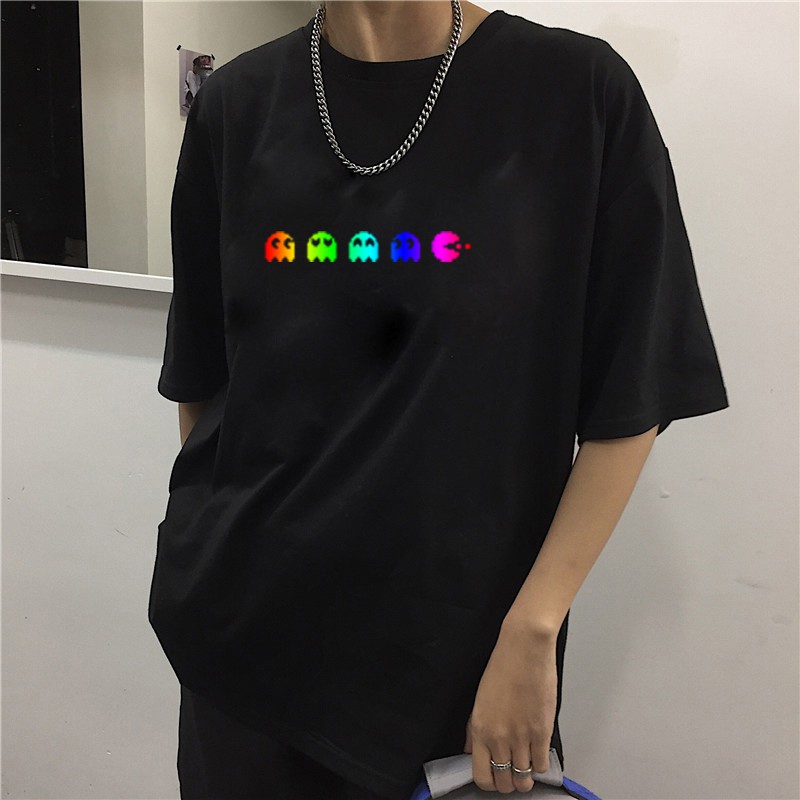 ÁO THUN PHẢN QUANG 7 MÀU PACMAN NAM NỮ