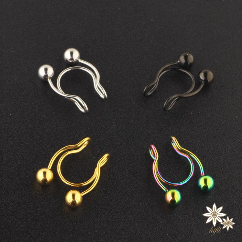 🌸Khuyên Xỏ Mũi Hình Móng Ngựa Giả Không Cần Xỏ Lỗ